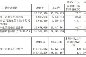 增收不增利，中芯世界
2024年净利润同比降23.3%，拟不进行利润分配