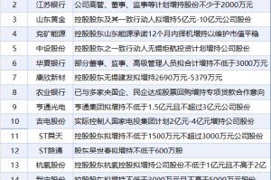 4月9日增减持汇总：荣盛石化等16股增持 极米科技等2股减持（表）