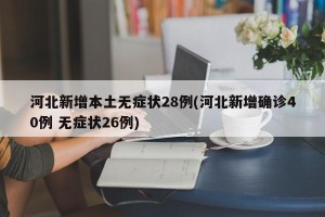 河北新增本土无症状28例(河北新增确诊40例 无症状26例)
