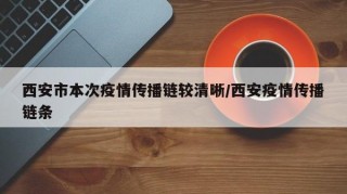 西安市本次疫情传播链较清晰/西安疫情传播链条