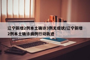 辽宁新增2例本土确诊3例无症状/辽宁新增2例本土确诊病例行动轨迹